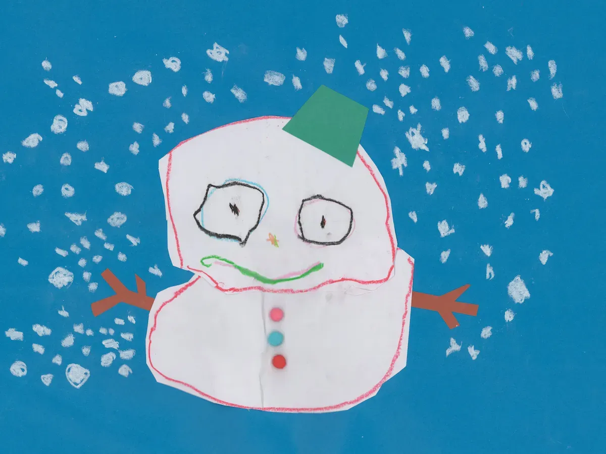 クラウドサーバーに永続保存される雪だるまの絵のアーカイブ