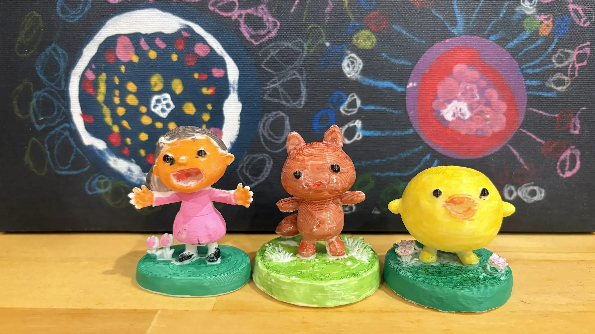 子どもの絵から立体化したオリジナルフィギュア